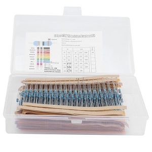 71qYi1ZHyJL._SX522_ HANHEFLY Kit de résistances 600 pièces, composants à film métallique, 1 4 W, 30 valeurs, 10 Ω à 1 MΩ Réf BI : BIHANHEFLYg2eix4vcn9 Réf Fab : HANHEFLY ASIN: B0FCR9N2F1